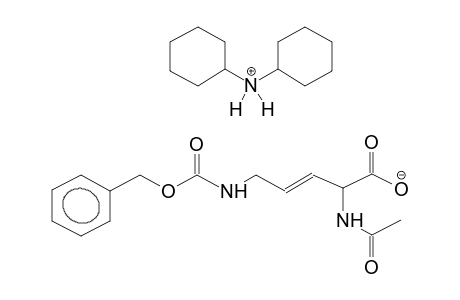 (E)-N(ALPHA)-ACETYL-N(DELTA)-BENZYLOXYCARBONYL-DIDEHYDRO-D,L-ORNITHINE,DICYCLOHEXYLAMMONIUM SALT