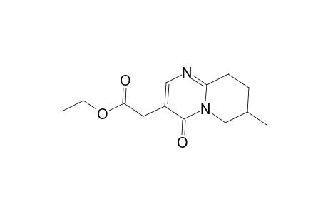 4H-Pyrido[1,2-a]pyrimidine-3-acetic acid, 6,7,8,9-tetrahydro-7-methyl-4-oxo-, ethyl ester