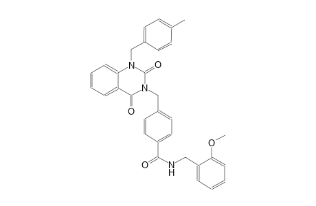 N-(2-methoxybenzyl)-4-[(1-(4-methylbenzyl)-2,4-dioxo-1,4-dihydro-3(2H)-quinazolinyl)methyl]benzamide