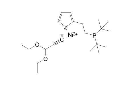 {[2-(Di-tert-butylphosphanyl)ethyl]cyclopentadienyl}(3,3-diethoxy-1-propynyl)nickel(II)