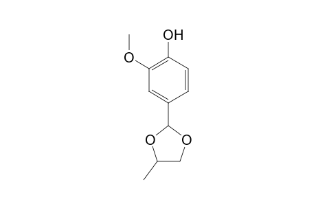 2-Methoxy-4-(4-methyl-1,3-dioxolan-2-yl)phenol