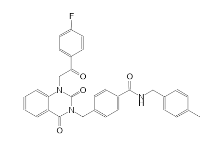 4-[(1-[2-(4-fluorophenyl)-2-oxoethyl]-2,4-dioxo-1,4-dihydro-3(2H)-quinazolinyl)methyl]-N-(4-methylbenzyl)benzamide