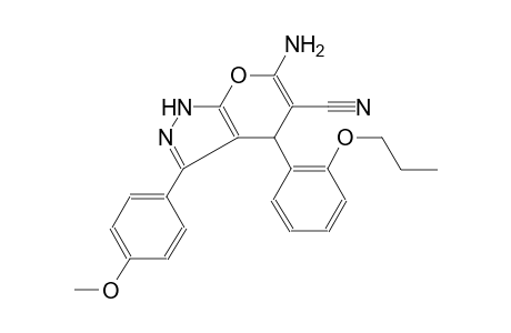 6-Amino-3-(4-methoxyphenyl)-4-(2-propoxyphenyl)-2,4-dihydropyrano[2,3-c]pyrazole-5-carbonitrile