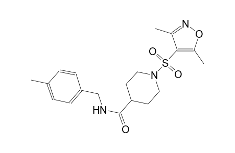 1-[(3,5-dimethyl-4-isoxazolyl)sulfonyl]-N-(4-methylbenzyl)-4-piperidinecarboxamide