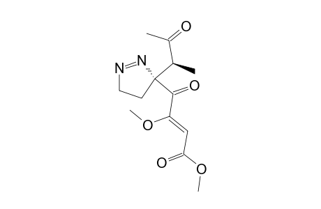 (Z)-3-Methoxy-4-[(R)-3-((S)-1-methyl-2-oxo-propyl)-4,5-dihydro-3H-pyrazol-3-yl]-4-oxo-but-2-enoic acid methyl ester