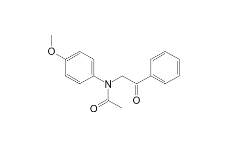 N-(Benzoylmethyl)-N-(4-methoxyphenyl)acetamide