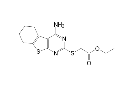 (4-Amino-5,6,7,8-tetrahydro-benzo[4,5]thieno[2,3-d]pyrimidin-2-ylsulfanyl)-acetic acid ethyl ester