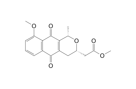 cis-METHYL-[9-METHOXY-1-METHYL-5,10-DIOXO-3,4,5,10-TETRAHYDRO-1H-NAPHTHO-[3,2-C]-PYRAN-3-YL]-ACETATE