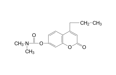 7-hydroxy-4-propylcoumarin, dimethylcarbamate