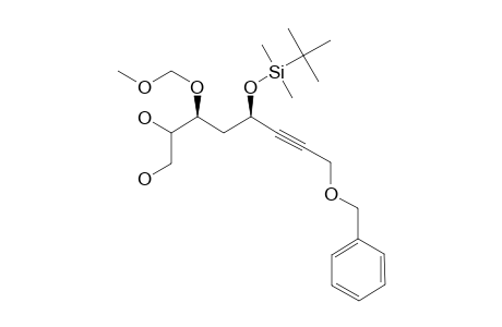 (2R*,3R*,5S*)/(2R*,3S*,5R*)-(+/-)-5-[[(1,1-DIMETHYLETHYL)-DIMETHYLSILYL]-OXY]-3-(METHOXYMETHOXY)-8-(PHENYLMETHOXY)-6-OCTYNE-1,2-DIOL