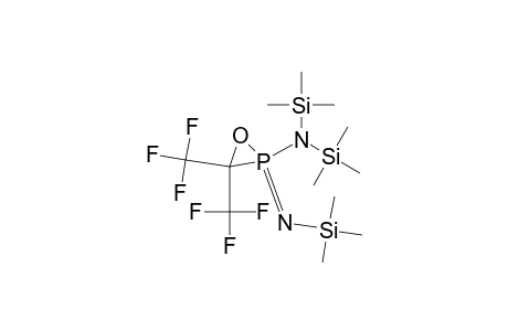 2-Bis(trimethylsilyl)amino-3,3-bis(trifluoromethyl)-2-(trimethyl-silylimino)-1,2.lambda./5/-oxaphosphirane