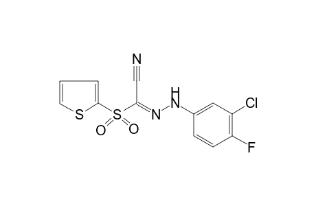 [(2-thienyl)sulfonyl]glyoxylonitrile, (3-chloro-4-fluorophenyl)hydrazone