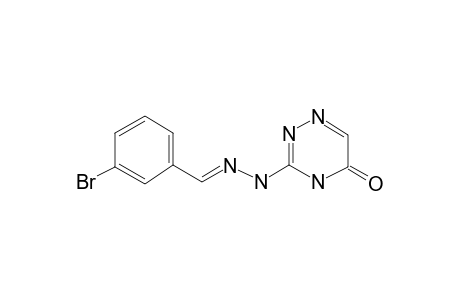 3-[2-[(3-Bromophenyl)methylidene]hydrazin-1-yl]-4H-1,2,4-triazin-5-one