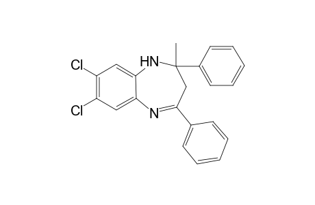 2-Methyl-2,4-diphenyl-2,3-dihydro-7,8-dichloro-1H-1,5-benzodiazepine