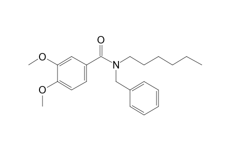 Benzamide, 3,4-dimethoxy-N-benzyl-N-hexyl-