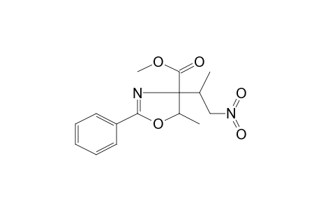 4-Oxazolecarboxylic acid, 4,5-dihydro-5-methyl-4-(1-methyl-2-nitroethyl)-2-phenyl-, methyl ester