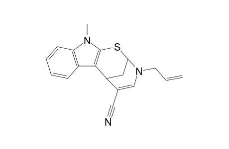 3-Allyl-11-methyl-2,3,6,11-tetrahydro-2,6-methano[1,3]thiazocino[8,7-b]indole-5-carbonitrile