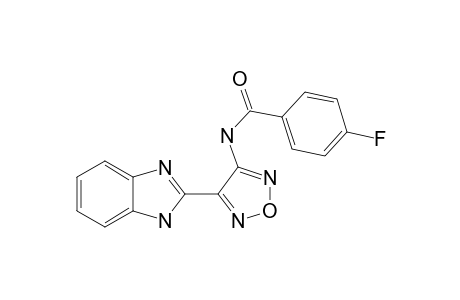 Benzamide, N-[4-(1H-1,3-benzimidazol-2-yl)-1,2,5-oxadiazol-3-yl]-4-fluoro-