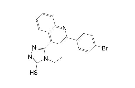 5-[2-(4-bromophenyl)-4-quinolinyl]-4-ethyl-4H-1,2,4-triazole-3-thiol