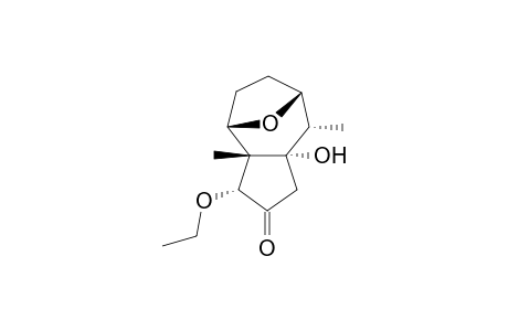 (1R*,2S*,5R*,6S*,7S*,10S*)-1,6-dimethyl-10-ethoxy-7-hydroxy-11-oxatricyclo[5.3.0.1(2,5)]undecan-9-one