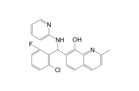 7-[(2-chloro-6-fluorophenyl)(2-pyridinylamino)methyl]-2-methyl-8-quinolinol