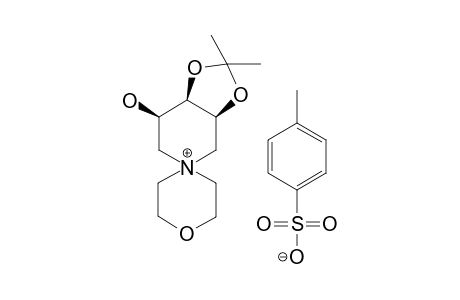 Spiro[3',4'-(isopropylidenedioxy)-5'-hydroxypiperidine-1'-1-morpholinium] tosyl salt