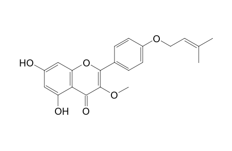 5,7-DIHYDROXY-3-METHOXY-4'-(3-METHYLBUT-2-ENYLOXY)-FLAVONE