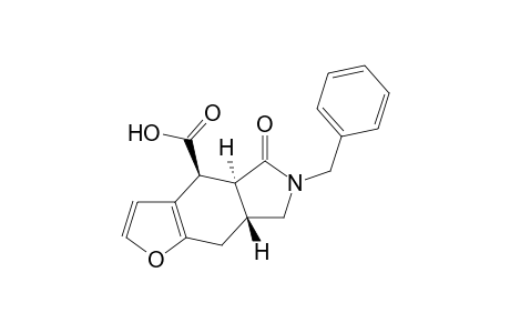 (4RS,4aRS,7aSR)-6-Benzyl-5-oxo-4a,5,6,7,7a,8-hexahydro-4H-furo[2,3-f]isoindole-4-carboxylic acid