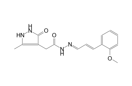 N'-[(E,2E)-3-(2-methoxyphenyl)-2-propenylidene]-2-(5-methyl-3-oxo-2,3-dihydro-1H-pyrazol-4-yl)acetohydrazide