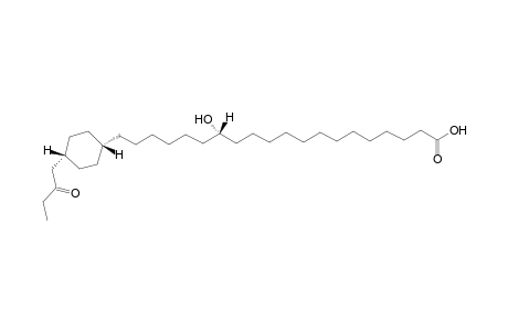 4'.alpha.-(2"-ketobutyl cyclohexyl) 20.alpha.-eicosan-14.alpha.-ol-1-oic acid
