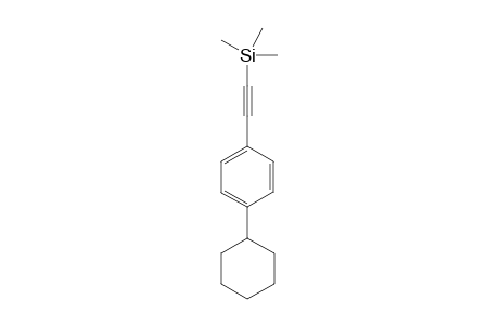 2-(4-cyclohexylphenyl)ethynyl-trimethyl-silane