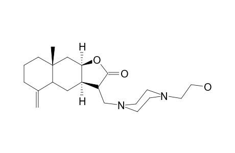 (3aR,8aR,9aR)-3-[[4-(2-hydroxyethyl)-1-piperazinyl]methyl]-8a-methyl-5-methylene-3a,4,4a,6,7,8,9,9a-octahydro-3H-benzo[f]benzofuran-2-one