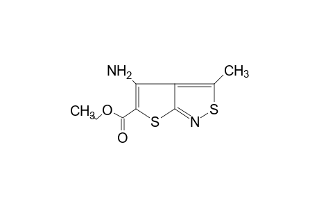 4-AMINO-3-METHYLTHIENO[2,3-c]ISOTHIAZOLE-5-CARBOXYLIC ACID, ETHYL ESTER