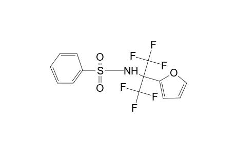 N-[2,2,2-Trifluoro-1-(2-furyl)-1-(trifluoromethyl)ethyl]benzenesulfonamide