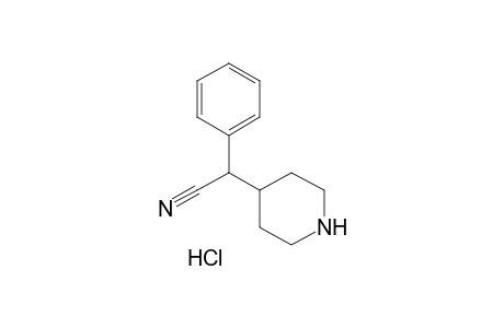 alpha-phenyl-4-piperidineacetonitrile, hydrochloride