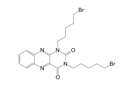 1,3-Bis(5-bromopentyl)-1,2,3,4-tetrahydrobenzo-[g]pteridine-2,4-dione