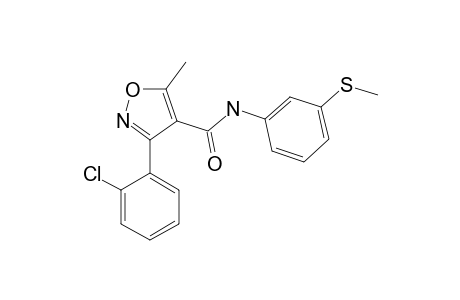 3-(o-chlorophenyl)-5-methyl-3'-(methylthio)-4-isoxazolecarboxanilide