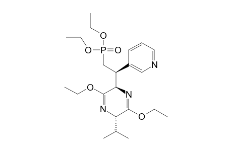 (2R,5S,1'R)-3,6-DIETHOXY-2-[2-(DIETHOXYPHOSPHORYL)-1-(PYRIDIN-3-YL)-ETHYL]-2,5-DIHYDRO-5-ISOPROPYLPYRAZINE