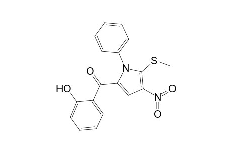 5-(2'-Hydroxybenzoyl)-2-methylthio-3-nitro-1-phenylpyrrole