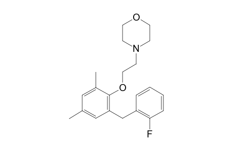 4-(2-(2-(2-Fluorobenzyl)-4,6-dimethylphenoxy)ethyl)morpholine