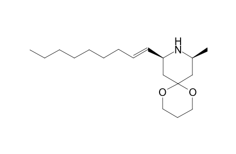 (-)-(8S,10S)-10-Methyl-8-(non-1-enyl)-1,5-dioxa-9-azaspiro[5.5]undecane