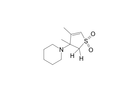 1-(2,3-dihydro-3,4-dimethyl-beta-thienyl)piperidine, S,S-dioxide