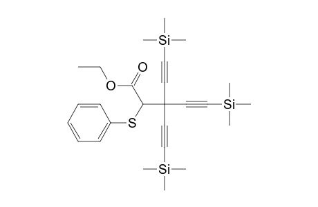 Ethyl 2-(Phenylthio)-3,3-bis[(trimethylsilyl)ethynyl]-5-(trimethylsilyl)pent-4-ynoate