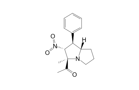 (1S*,2R*,3R*,7aS*)-3-Acetyl-3-methyl-2-nitro-1-phenylazabicyclo[3.3.0]octane