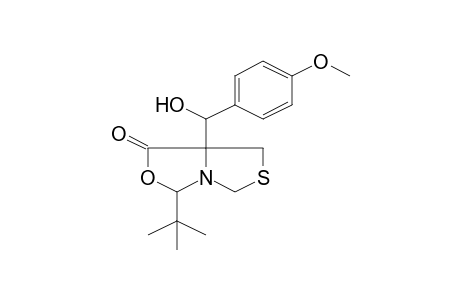 3-tert-Butyl-7a-[hydroxy(4-methoxyphenyl)methyl]dihydro-1H-[1,3]thiazolo[3,4-c][1,3]oxazol-1-one