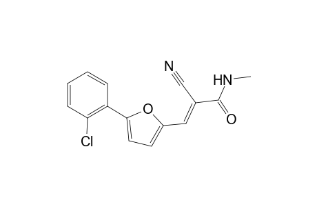 (2E)-3-[5-(2-chlorophenyl)-2-furyl]-2-cyano-N-methyl-2-propenamide