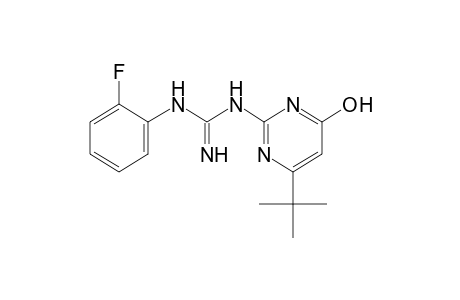 1-(4-tert-butyl-6-hydroxy-2-pyrimidinyl)-3-(o-fluorophenyl)guanidine