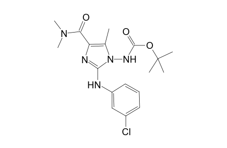 Tert-Butyl [2-[(3-chlorophenyl)amino]-4-[(dimethylamino)-carbonyl]-5-methyl-1H-imidazol-1-yl]carbamate