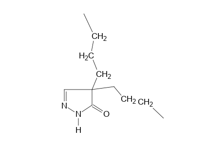 2-PYRAZOLIN-5-ONE, 4,4-DIBUTYL-,