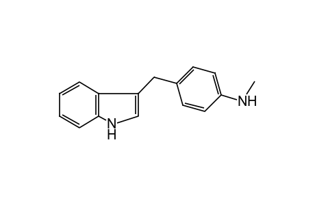 3-[p-(methylamino)benzyl]indole
